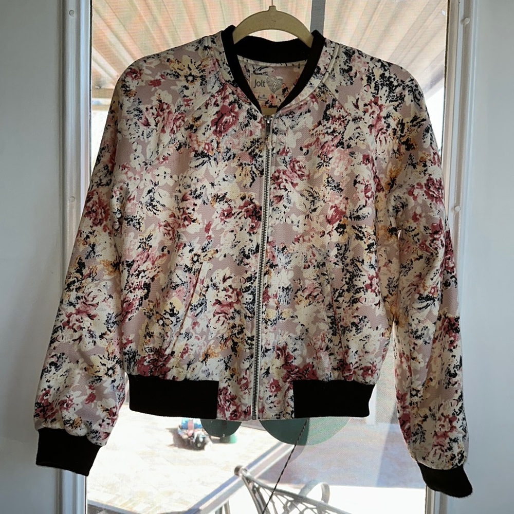 Jolt Floral Zippered Jacket